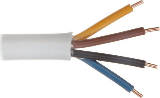 Netzkabel mit Kabeleigenschaften 4x1.5mm² in Weiß Farbe 1m
