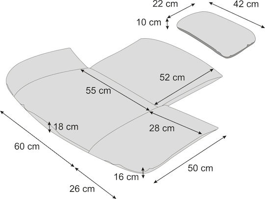 Μαξιλάρι Καναπέ Black 50x60εκ.