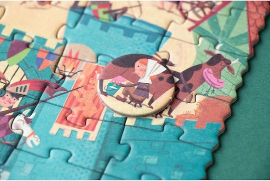 Puzzle pentru Copii Castel pentru 5+ ani+ Ani Londji