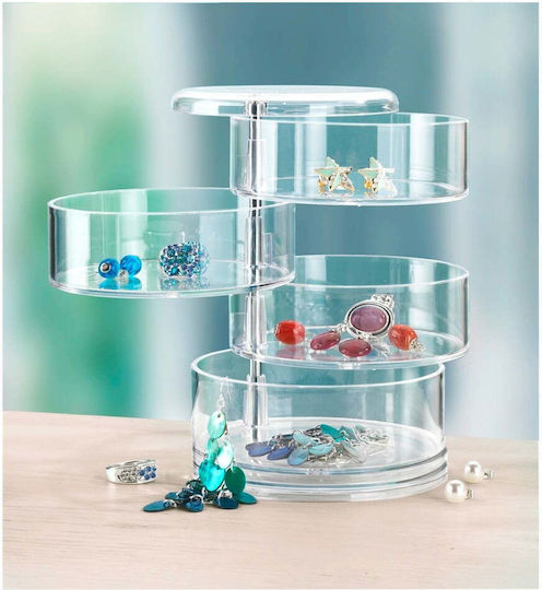 Wenko Wenko Kosmetikorganisationsständer mit Ebenen Transparent 17,5x11,5x11,5cm