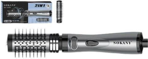 Sokany Ceramic Electric Brush with Air for Straightening and Curls 1200W