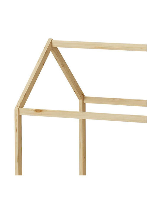 Kinderbett Einzeln mit Stauraum Beige für Matratze 90x190cm