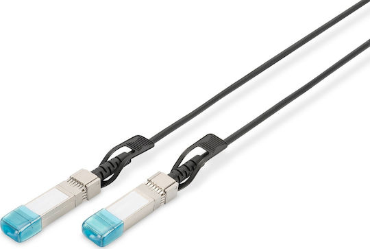Digitus Cablu De Rețea Cu Fibră Optică SFP+ 0.5m Negru