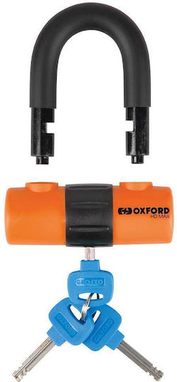 Oxford HD Max Motorcycle Disc Brake Lock in Orange