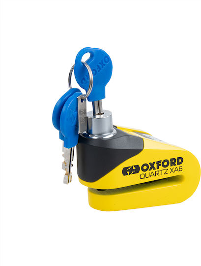 Oxford Quartz XA6 Motorcycle Disc Brake Lock in Black