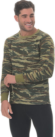 Onurel Long Sleeve Sweatshirt Military Army Α In Khaki Colour