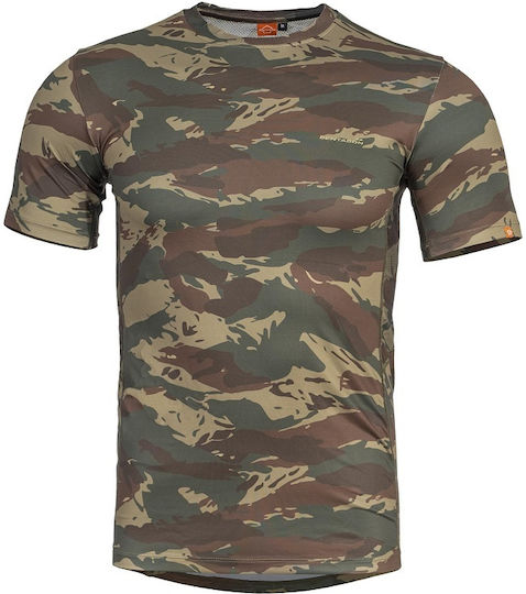 Pentagon Apollo Short Sleeve Greek Camouflage T-shirt Brown Lizard