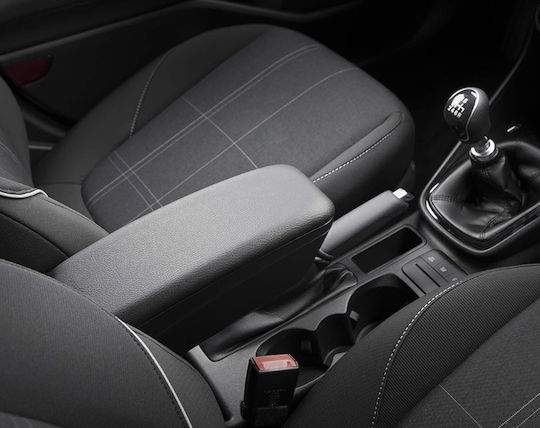 Rati Armster Car PU Armrest for Renault Twingo Smart ForTwo / ForFour 2014+ Black