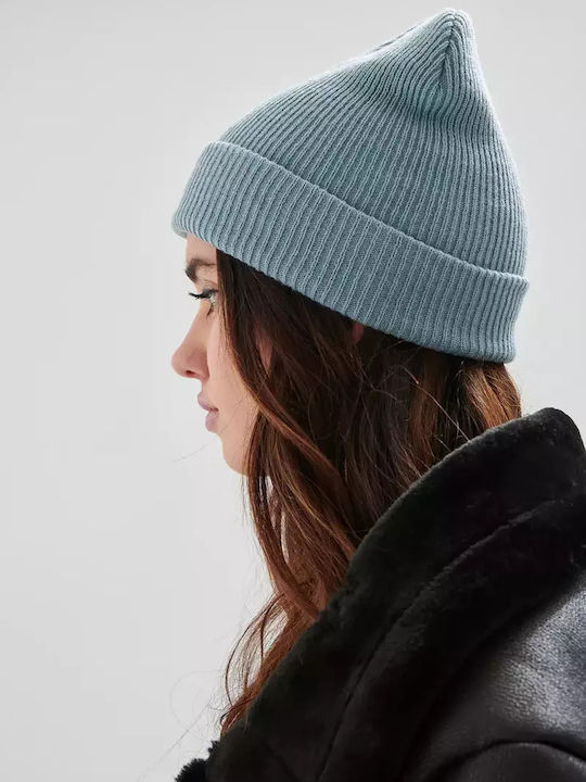 Beanie Γυναικείος Σκούφος Πλεκτός σε Μπλε χρώμα