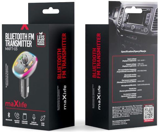 Maxlife FM предавател за кола с Bluetooth