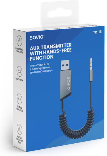 Savio FM Car Transmitter with AUX / Bluetooth / USB
