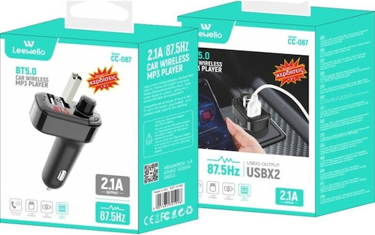 Leewello FM Transmitter Αυτοκινήτου mit USB