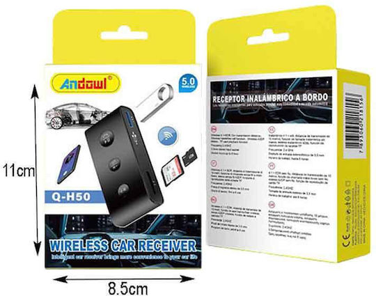 Andowl FM Transmitter Αυτοκινήτου Qh50 με Bluetooth