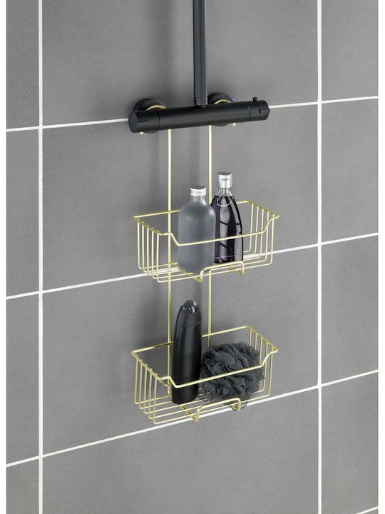 Wenko Wenko Bathroom Shelf Metallic 25x14x55cm Gray