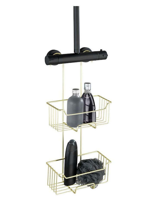 Wenko Wenko Bathroom Shelf Metallic 25x14x55cm Gray