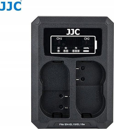 JJC Double Battery Charger Compatible with Nikon