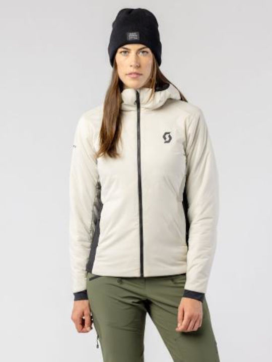 Scott 419924SCT_DST_WHT_BLC Γυναικείο Μπουφάν για Σκι & Snowboard Λευκό