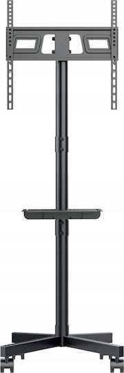 Maclean Energy MC-949 Βάση Τηλεόρασης Δαπέδου έως 55" και 25kg Ασημί