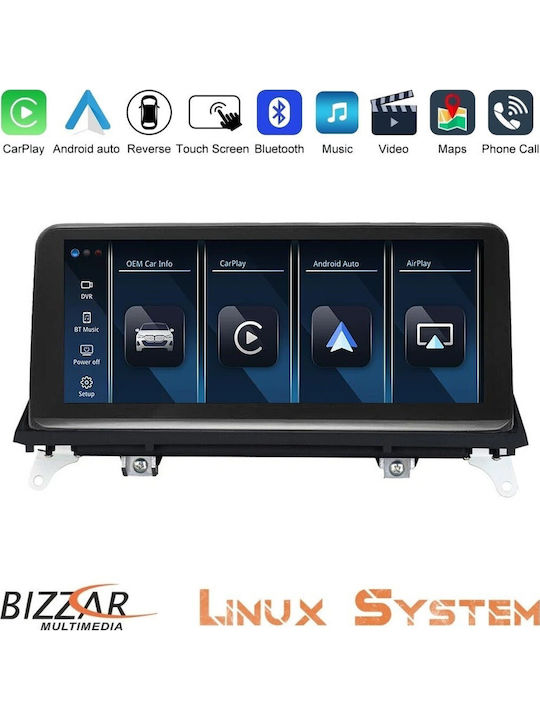 Bizzar Car Audio System for BMW X5 / X6 2007-2010 Bluetooth USB AUX Wi-Fi GPS Apple CarPlay Android Auto with 10.25 Inch Touch Screen