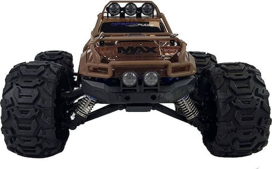 Lean Toys Радиоуправляемо Автомобил Чудовищен камион 4WD Кафяв