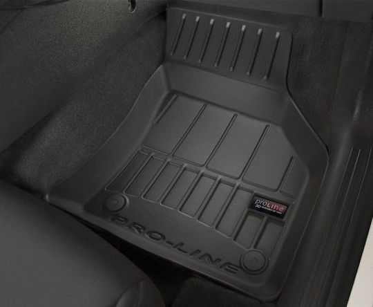 Frogum Satz Vorder- und Hintermatten Wannenartig 3Stück aus TPE Tesla Modell 3 2017 Schwarz