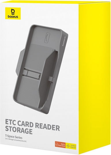 Baseus Car Organizer T-space C20251301811-00 Etc Card Reader Phone Holder Grey