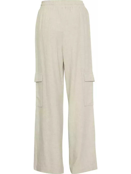 Dama Tesatura Pantaloni Oatmeal
