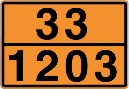 Adr Plate 33-1203 30x40 Cm Petrol Hico