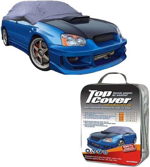 Autoline TopCover Eco Ημικουκούλα Αυτοκινήτου με Τσάντα Μεταφοράς 292x147x50cm Αδιάβροχη Large