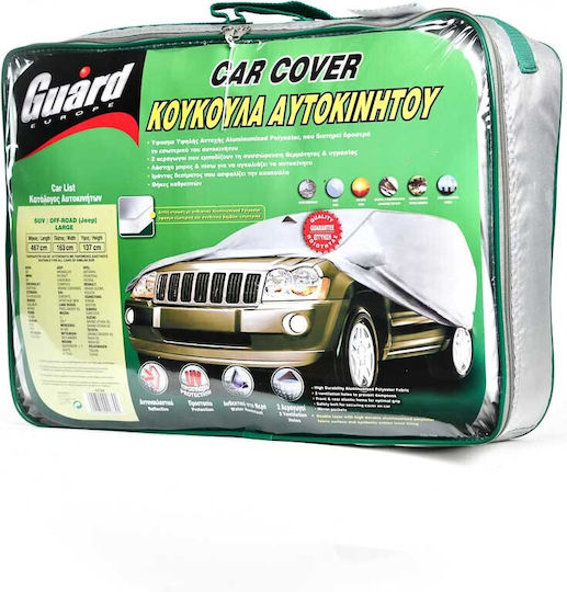 Guard Silver Tech Car Covers with Carrying Bag Waterproof XLarge for SUV/JEEP