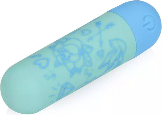 Bullet Δονητής 10 Ταχυτήτων I'm Drawn To You 10 Function Rechargeable Bullet Vibrator Γαλάζιος