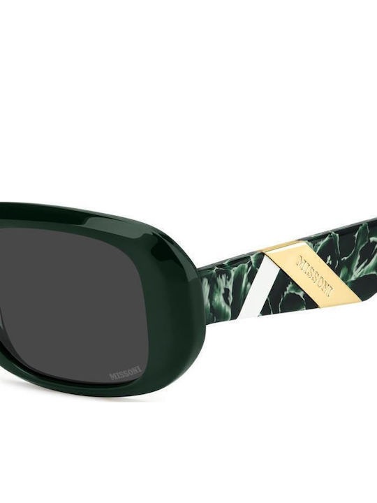 Missoni Women's Sunglasses with Green Plastic Frame and Gray Lens MIS 0220/S 1ED/IR