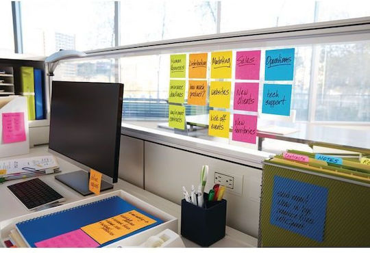 Post-it Notizzettel im Würfel 100 Blätter Gelb 3.8x5.1Stück Set 24Stück
