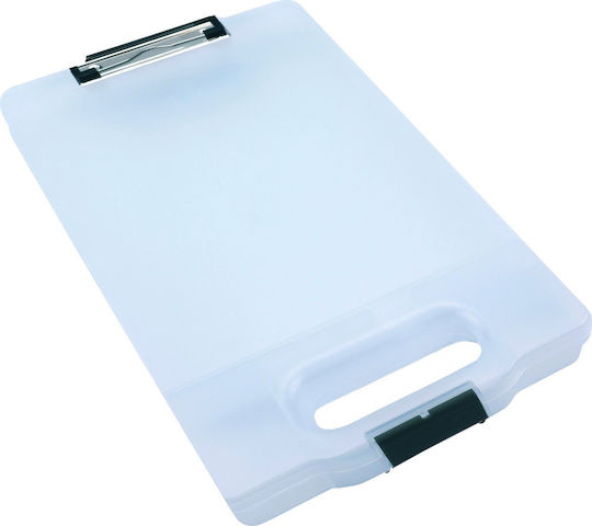 Genie Clipboard with Clamp for Paper A4 Transparent 1pcs