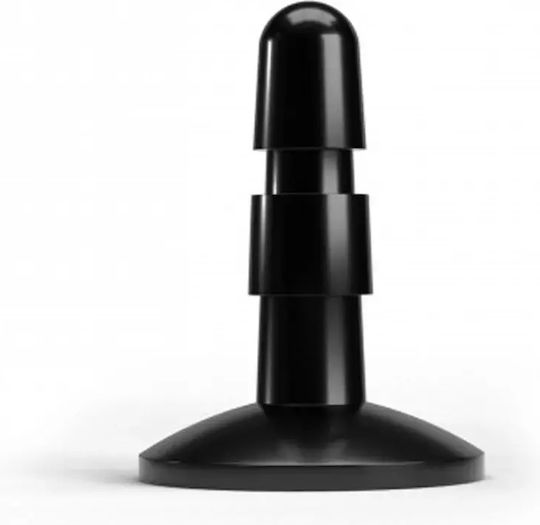 Hung System Anal Plug Vac-U-lock Suction Cup Black