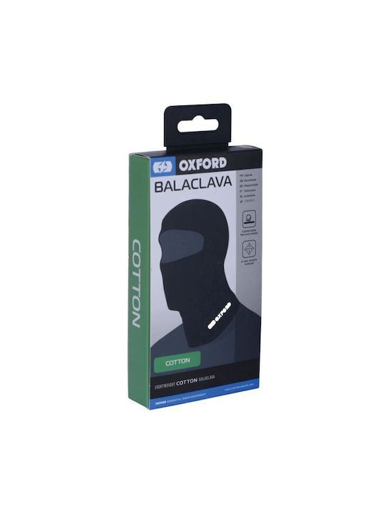 Oxford Full Face Μπαλακλάβα Αναβάτη Μοτοσυκλέτας Βαμβακερή Μαύρο Χρώμα