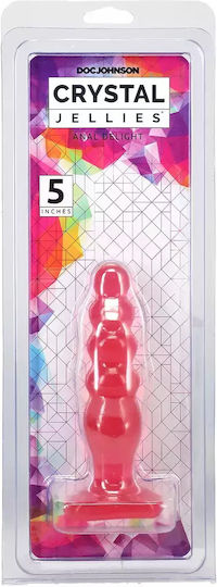 Doc Johnson Crystal Jellies Anal Delight Анална тапа Pink 14см