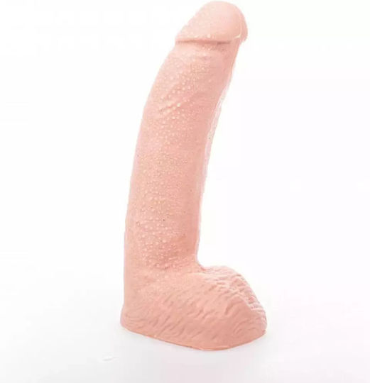Hung System George Dildo realist cu Testicule și Ventuză Carne 22cm