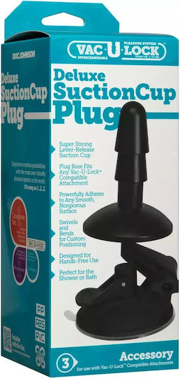 Doc Johnson Vac-U-Lock Dildo realist Cu ventuză Negru