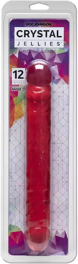 Crystal Jellies Jr. Double Dong Διπλό Dildo Ροζ 30cm