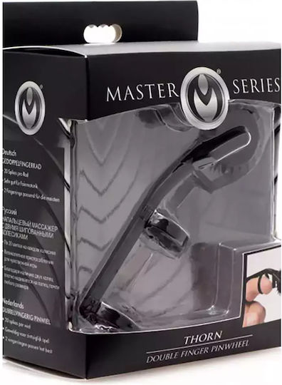 XR Master Series Thorn Double Finger Pinwheel Wheel in Black Color