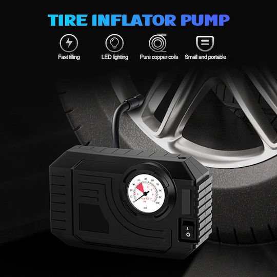 Carsun Car Tire Pump 150PSI with Cable 12V