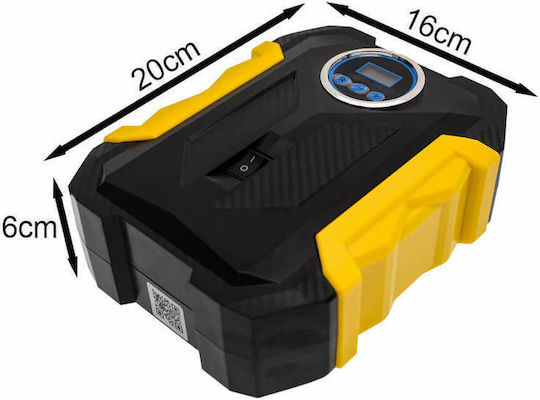 Carsun Ψηφιακή Τρόμπα Αυτοκινήτου C1399-1 150PSI με Καλώδιο Αναπτήρα 12V