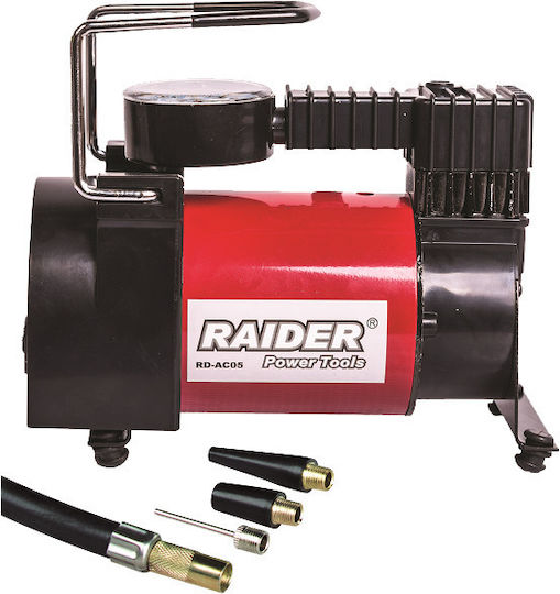 Raider Τρόμπα Αυτοκινήτου Mini 140PSI με Καλώδιο Αναπτήρα 12V