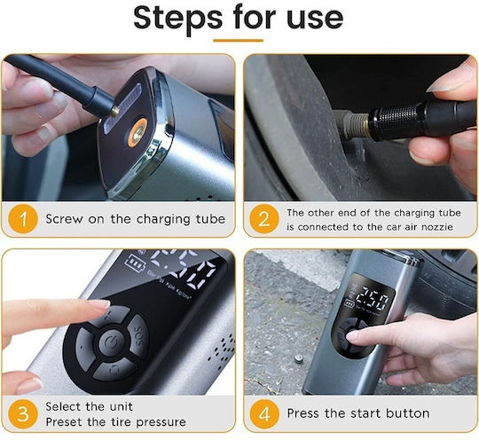 Factory Car Tire Pump with Cable 12V