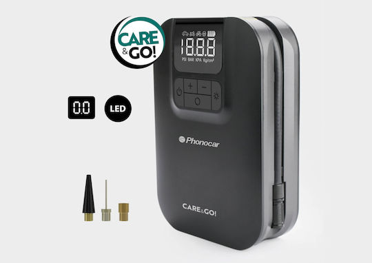 Phonocar Τρόμπα Αυτοκινήτου 116PSI με Καλώδιο Αναπτήρα 12V