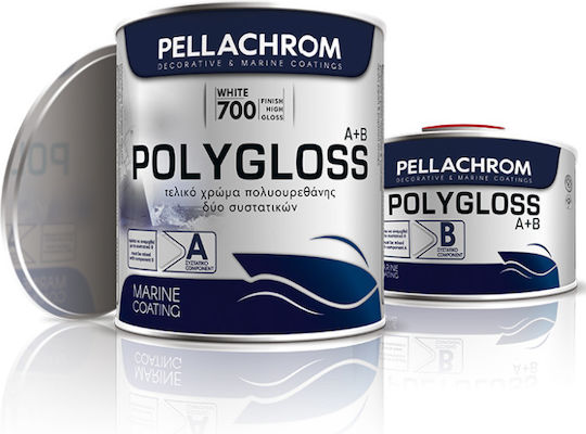 Pellachrom Polygloss A+B Υφαλόχρωμα Σκάφους 0.75lt Κόκκινο