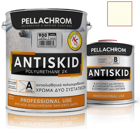 Pellachrom Antiskid A+B Non-Slip Polyurethane Two-Component Paint 0.75lt Beige