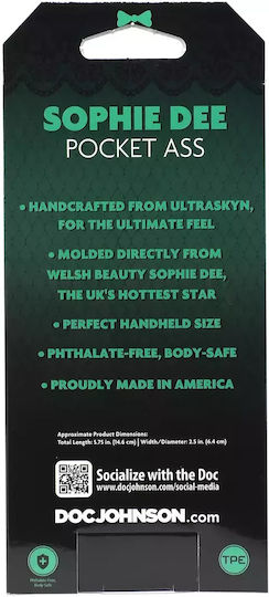 Doc Johnson All Star Porn Stars Ultraskyn Pocket Pals Masturbator Butt
