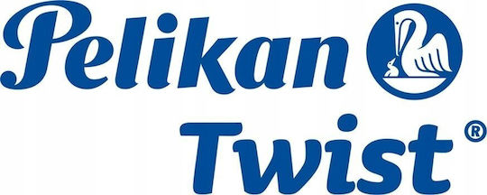 Pelikan Writing Pen Medium 0.8mm White made of Steel with Blue Ink and with 1 Replacement Nibs
